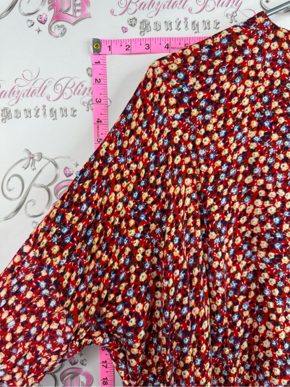 Dress vintage long Multicolor Floral Midi Dress - Picture 4 of 8